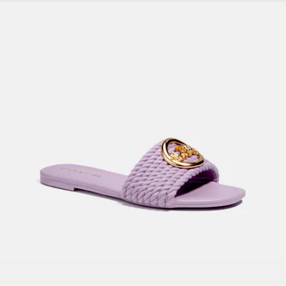 Coach Lavender Slides